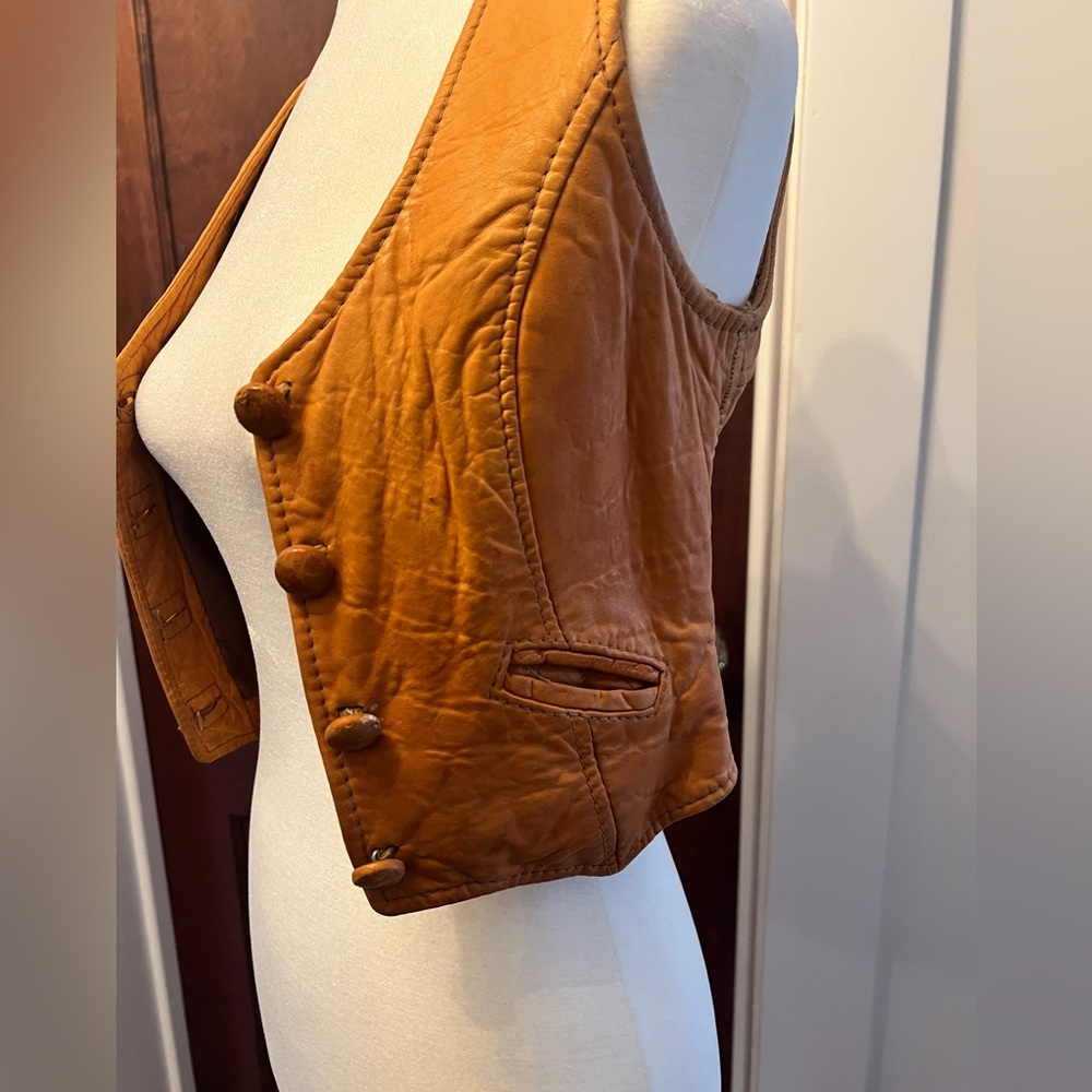 Vintage Colorado Trading Co. leather vest.